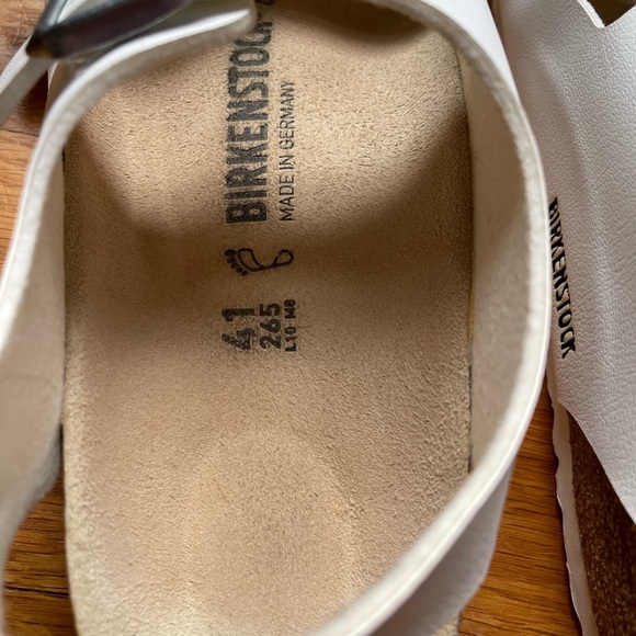 Birkenstock Milano Birko-Flor Sandals White Size 10 (41) - Picture 7 of 15